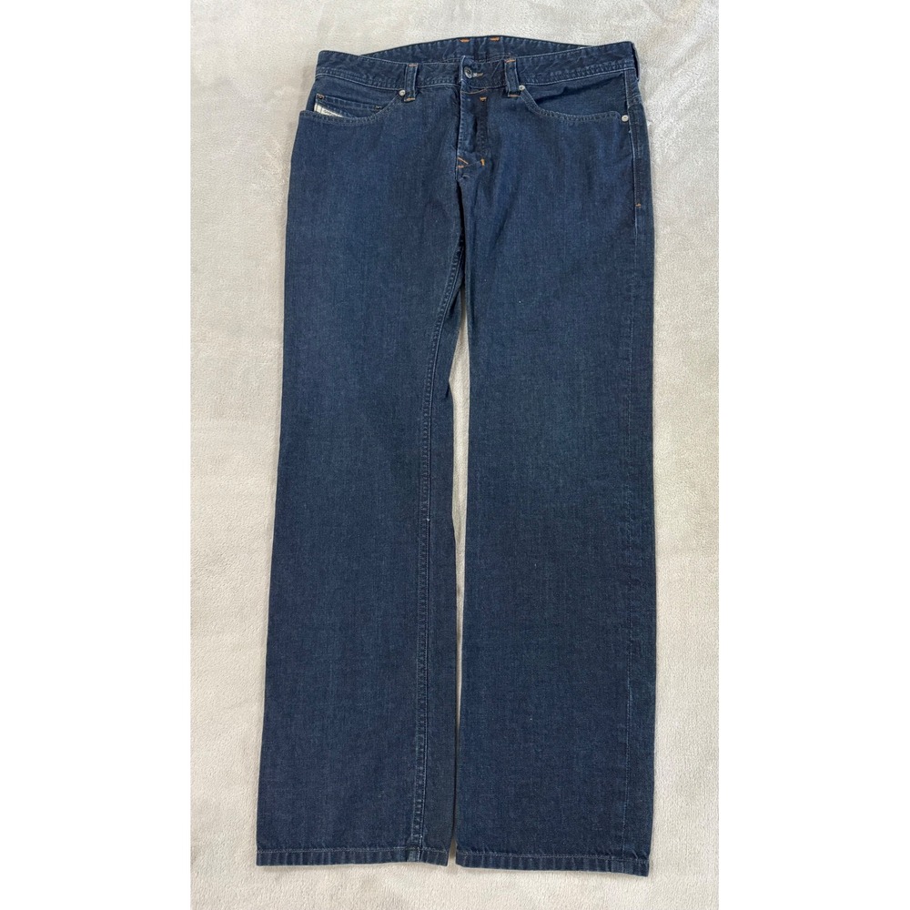 Diesel Safado Regular Slim Straight Jeans Dark Wash 0661D Mens 33x32 Indigo